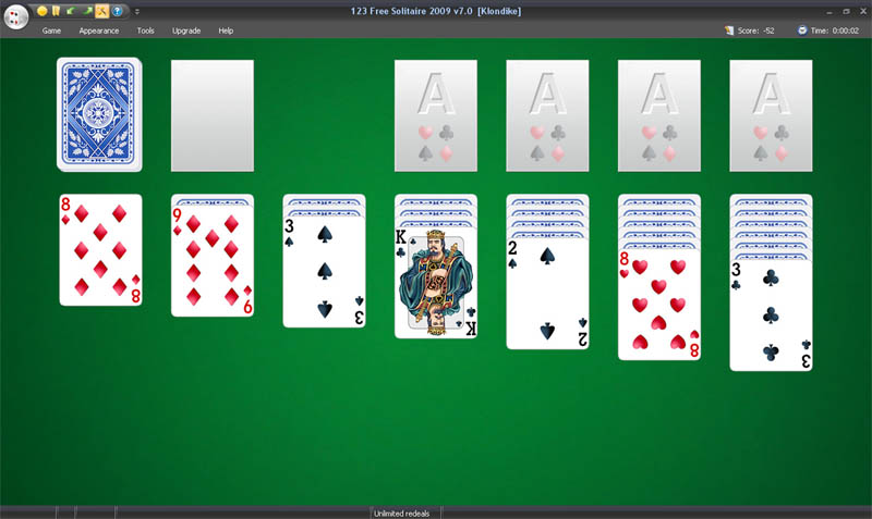 123 Free Solitaire 2009,Pasianssi,Korttipeli,Korttipelit,kuva 
	