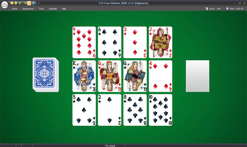 123 Free Solitaire 2009,Pasianssi,Korttipeli,Korttipelit,kuva 
	